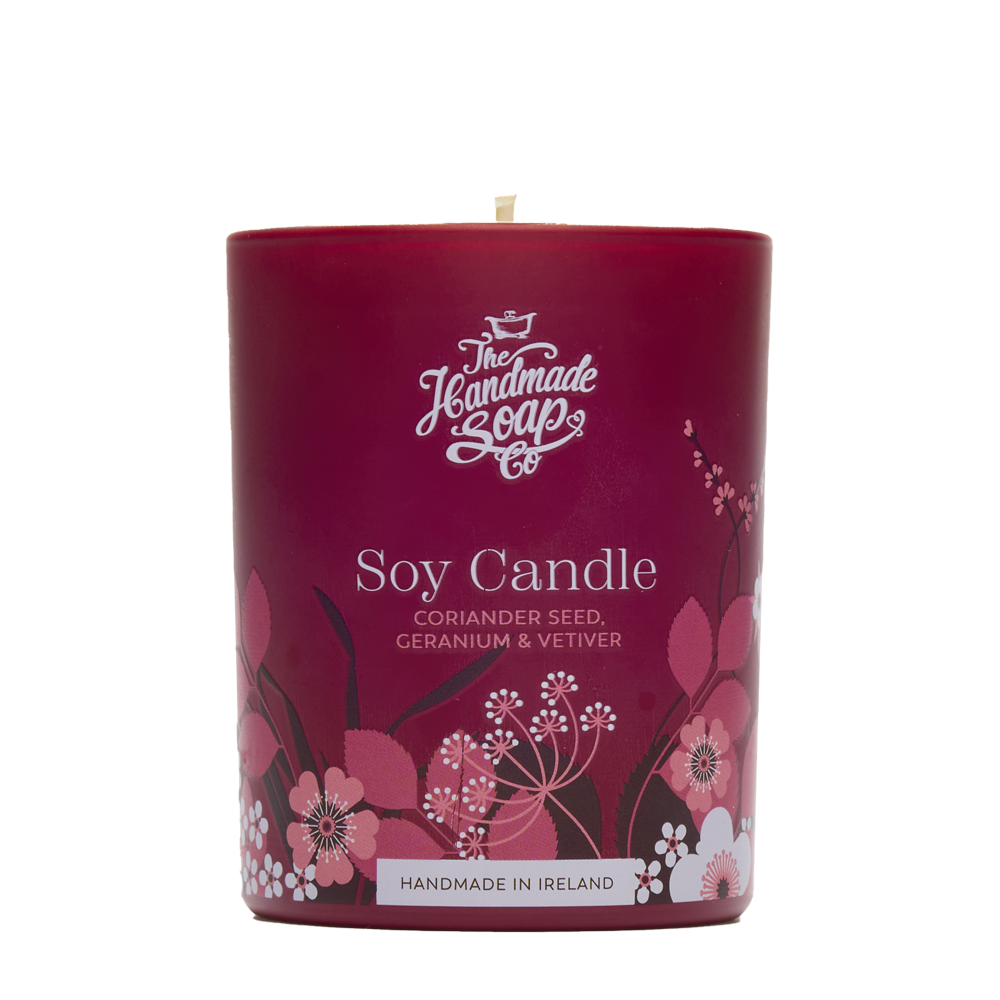 Scented Soy Candle - Coriander Seed, Geranium, Vetiver | 70g (free gift)