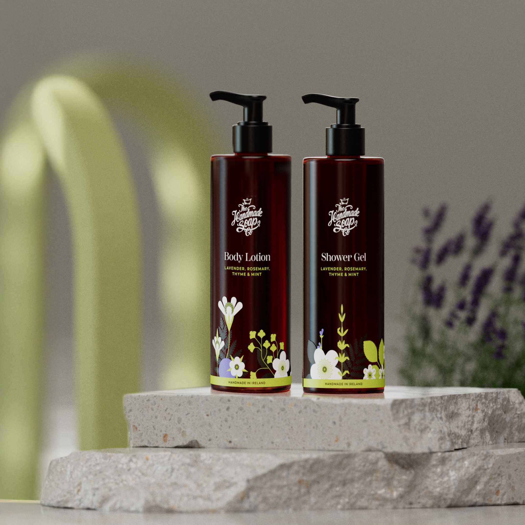 Body Duo - Lavender, Rosemary, Thyme, & Mint | 250ml x 2