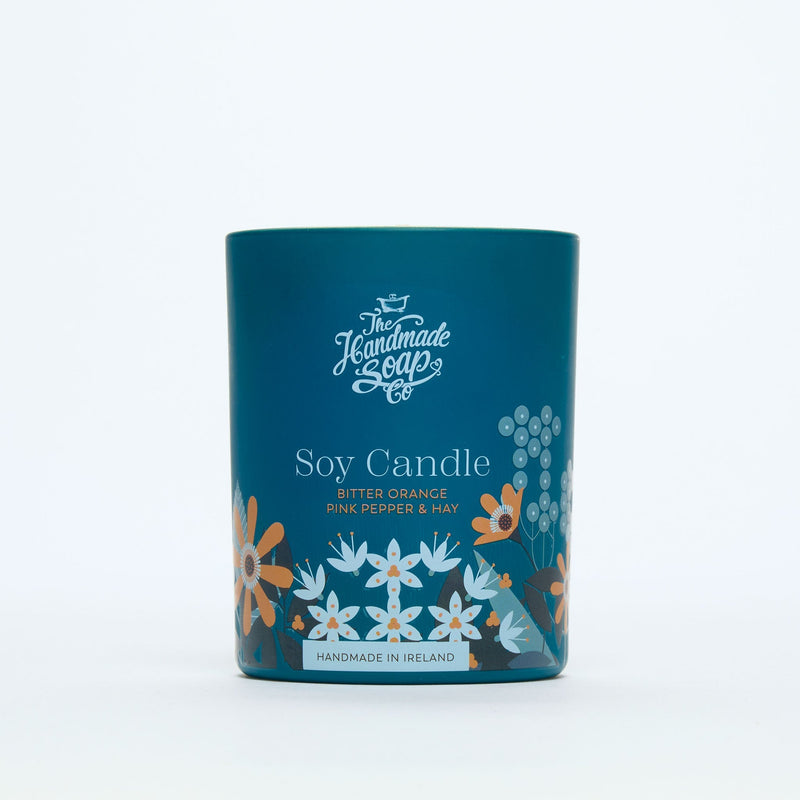 Scented Soy Candle - Bitter Orange, Pink Pepper & Hay | 210g