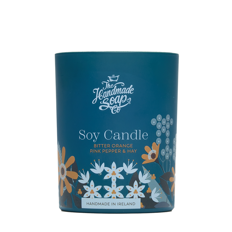 Scented Soy Candle - Bitter Orange, Pink Pepper & Hay | 210g