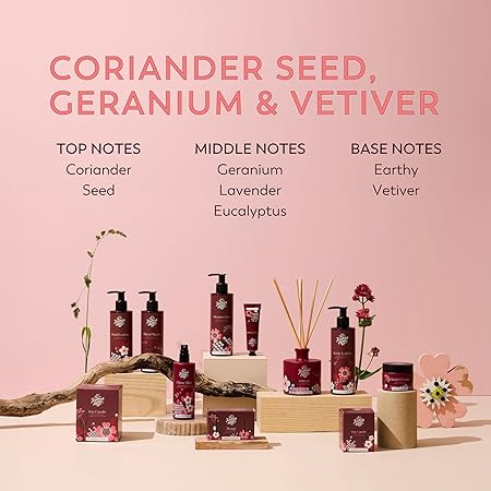 Fragrance Diffuser + Refill - Coriander Seed, Geranium & Vetiver | 200ml + 150ml