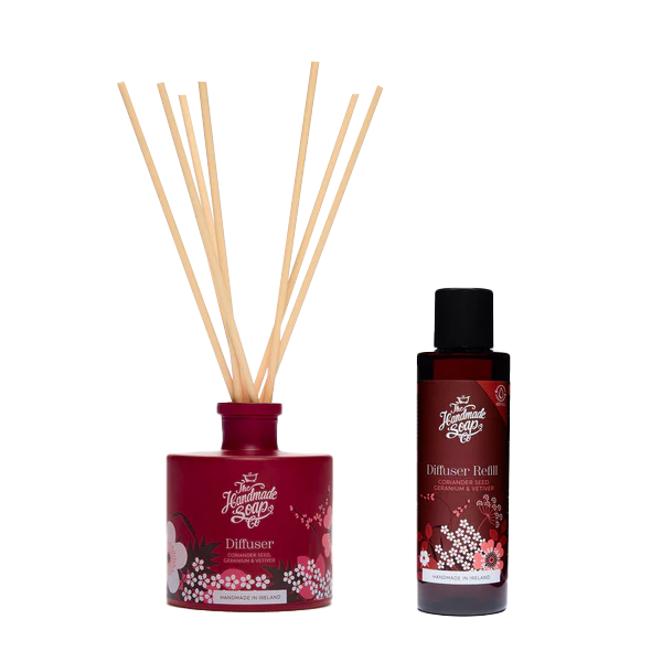 Fragrance Diffuser + Refill - Coriander Seed, Geranium & Vetiver | 200ml + 150ml