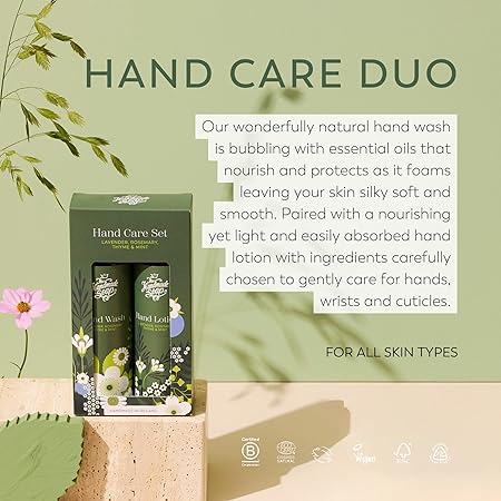 Hand Wash & Lotion Set - Lavender, Rosemary, Thyme & Mint | 250ml x 2