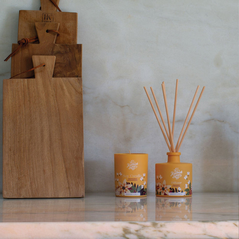 Scented Soy Candle - Lemongrass & Cedarwood | 160g