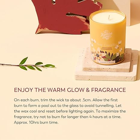 Scented Soy Candle - Lemongrass & Cedarwood | 70g