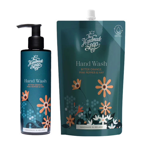 Hand Wash + Refill - Bitter Orange, Pink Pepper & Hay | 250ml + 500ml